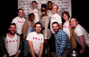Team Max with Shea Coulee at Spill The Tea event