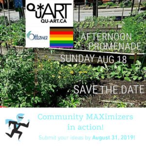 Qu'art Queer Communitty poster for Community MAXimizer Program